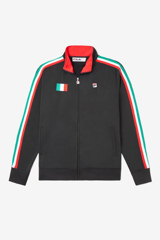 Fila Italy Track Jacket Black - Mens - 69483OUNE